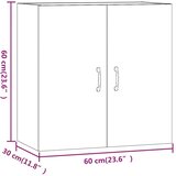  Zidni ormarić boja hrasta sonome 60x31x60 cm konstruirano drvo | shoptok.hr