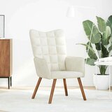 vidaXL Relaksacijski stol Cream Velvet | Shoptok.si