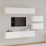  6-dijelni set TV ormarića bijeli od konstruiranog drva | Eponuda.com