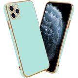 Cadorabo Ohišje, združljiv z Apple v sijajni metini zeleni barvi - Zlato - zaščitno prevleko iz fleksibilnega silikona TPU in z zaščito pred kamero, (20617219) Cene