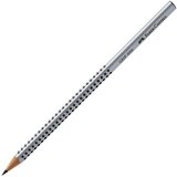 Faber-Castell grip grafitna olovka 2B srebrnasta | shoptok.hr