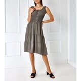 Gemre Dark Green Strappy Dress Masaew Cene
