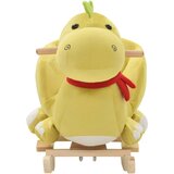 Zmaj za ljuljanje s naslonom plišani 60x32x53 cm boja limete | shoptok.hr