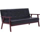  2-dijelni set sofa od umjetne kože crni | shoptok.hr