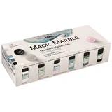 farieb na mramorovanie Kreul Magic Marble Chalky 6x20 ml