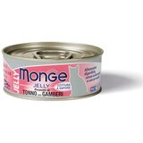 Monge cat jelly Yellowfin Tuna/Rakci 80 g Cene
