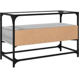 TV ormarić sa staklenom površinom boja hrasta 80x35x51 cm drvo | shoptok.hr
