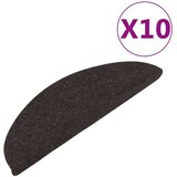 vidaXL Samolepilne preproge za stopnice 10 kosov črne 65x22,5x3,5 cm | Shoptok.si
