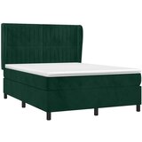  Krevet s oprugama i madracem tamnozeleni 140x190 cm baršunasti | shoptok.hr