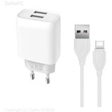 XO 2-port USB wall charger L57 2.4A+Type-C cable | Eponuda.ba