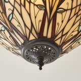 Endon 111905 - Prislonjena plafonska svetiljka Tiffany HECTOR 3xE27/10W/230V Ø 40 cm | Eponuda.com