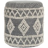 MID.YOU TABURE, tekstil krem barve, črna | Shoptok.si