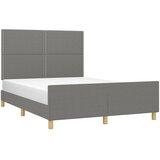  Okvir za krevet bez madraca tamnosivi 140 x 190 cm od tkanine | shoptok.hr