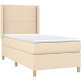  box spring s madracem LED krem 90x200 cm od tkanine | shoptok.hr