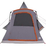 Šator Teepee za 5 osoba Siva i narančasta 545 x 450 x 295 cm | shoptok.hr