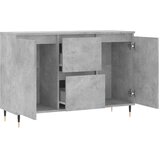  Komoda siva boja betona 101,5x35x70 cm od konstruiranog drva | shoptok.hr