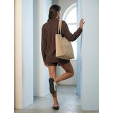 Sinsay Oversize košulja u prugama s viskozom i primjesom lana | shoptok.hr