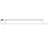 vidaXL Ročna retraktibilna tenda z LED belo 500x300 cm | Shoptok.si