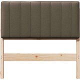  Tapecirani uzglavlje Smeđa i taupe 90 cm Čvrsto borovo drvo | shoptok.hr
