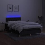  box spring s madracem LED crni 120 x 190 cm od tkanine | shoptok.hr