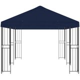 Paviljon s bočnim stranama 6 x 3 m Plava Poliester i čelik 190 | shoptok.hr