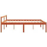 vidaXL Postelja za starejše voščeno rjava 160x200 cm trdna borovina | Shoptok.si