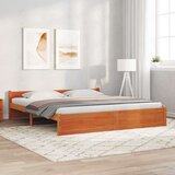  Konstrukcija postelje Voskast rjav 205.5 x 95.5 x 51 cm, (5000123658) | Shoptok.si