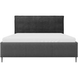 MID.YOU OBLAZINJENA POSTELJA 180 cm x 200 cm , les, tekstil, leseni material antracit | Shoptok.si