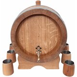  Hrastova bačva 10L + 6 čaša | shoptok.hr