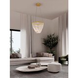 Nova Luce LED viseća svjetiljka aluminijska s mogućnosti zatamnjivanja u zlatnoj boji sa sjenilom od akrilnog stakla ø 52 cm Valentin – | shoptok.hr