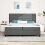  s opruga kutije Tamno siva 200 x 200 cm tkanina | shoptok.hr