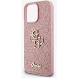 Guess PU Fixed Glitter 4G Metal Logo Zadní Kryt pro iPhone 16 Pro Max Pink Ovitek za telefon Vijolična | Shoptok.si