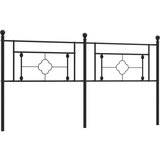  The Living Store Kovinsko posteljno vzglavje črno 180 cm - Vzglavje, (21442522) | Shoptok.si