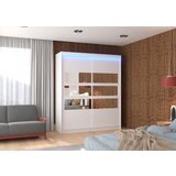 ADRK Drsna omara z ogledalom TOLEDO 180 cm - BELA | Shoptok.si