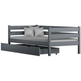  Drveni dječji krevet Karo Z - sivi - 200x90 cm - S ladicom | shoptok.hr