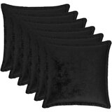  Presvlaka za jastuk 6 pcs HOUTEN Crna 40 x 40 cm Flanel Slike
