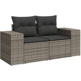  9-dijelni set vrtnih sofa od poliratana s jastucima sivi | shoptok.hr