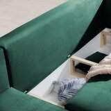 ELTAP Zelena žametna raztegljiva/s prostorom za shranjevanje kotna sedežna garnitura (levi kot/z ležalnikom) Dalia – | Shoptok.si