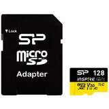 SiliconPower MicroSD 128GB, Inspire, SDXC, UHS-I U3 V30 A1 Class 10, Read/Write up to 170/150 MB/s, for 4K and Full HD recording, w/SD Adapter ( SP128GB