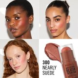 Rimmel London Multi-Tasker Blush'N'brush rdečilo v paličici s čopičem odtenek 300 Nearly Suede 8 g | Shoptok.si