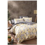 Mila Home Žuta /siva posteljina za bračni krevet/za produženi krevet s uključenom plahtom/4-dijelna 200x220 cm Leaves – Cijene