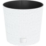 Maison Chic Cvetlično korito - Cvetlični Lonec z odstranljivo notranjostjo belo 15/15,3 L PP ratan, (21790093) Cene