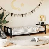  Za dječji krevet crni 80 x 200 cm od masivne borovine | shoptok.hr