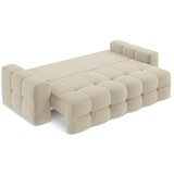 Makamii Svetlo rjava raztegljiva sedežna garnitura iz tkanine bouclé 255 cm Milu – | Shoptok.si