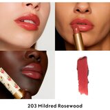 Gucci Beauty Rouge à Lèvres Voile sjajilo za usne nijansa 203 Mildred Rosewood 3.5 g | shoptok.hr