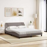  Krevet s madracem Dover smeđesivi 160x200 cm tkanina | shoptok.hr
