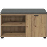  Klupa za hodnik s jastukom Umjetnički hrast 80 x 38 x 46 cm | shoptok.hr