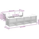  8-dijelni set vrtnih sofa od poliratana s jastucima crni Crna 55 x 55 x 36 cm | shoptok.hr