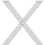  Noge za blagovaonski stol u obliku slova X, 3 kom, bijele, 70 x (72-73) cm, čelik | shoptok.hr