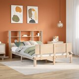 vidaXL Knjižna postelja brez vzmetnice 150x200 cm trdna borovina | Shoptok.si